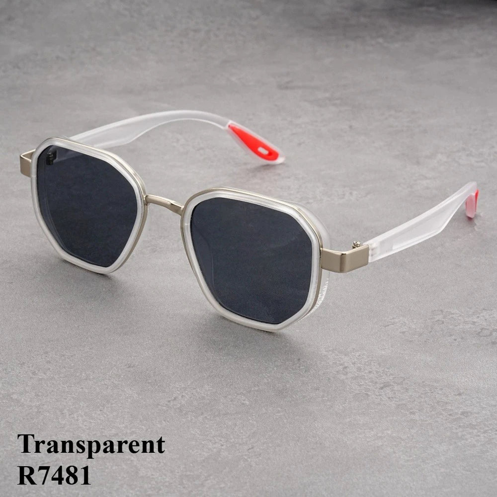 Designer  Vintage outdoor sunglasses Men Round Fashion Plastic Titanium High Quality Sun Glasses Man UV Protection glasses woman