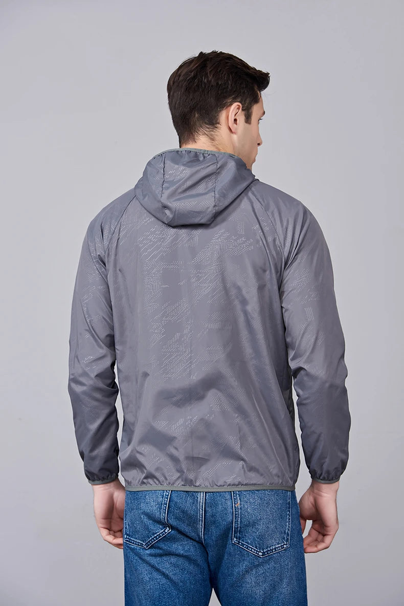 LNGXO Men Women Waterproof Jacket Quick Dry Hiking Camping Windbreaker Unisex Trekking Fishing Rain Coat Outdoor Anti UV Clothes