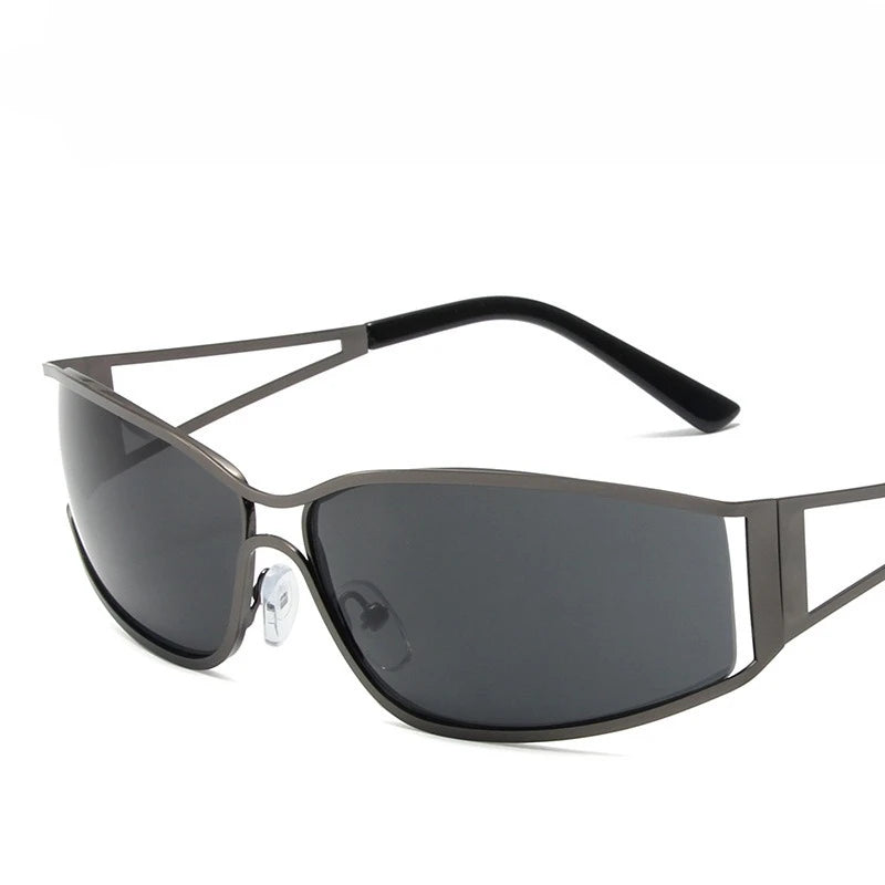 Y2k Sunglasses Women Men Cat Eye Designer Hot Girl Sun Glasses Steampunk Metal Frame Shades Uv400 Eyewear Eyeglasses 선글라스