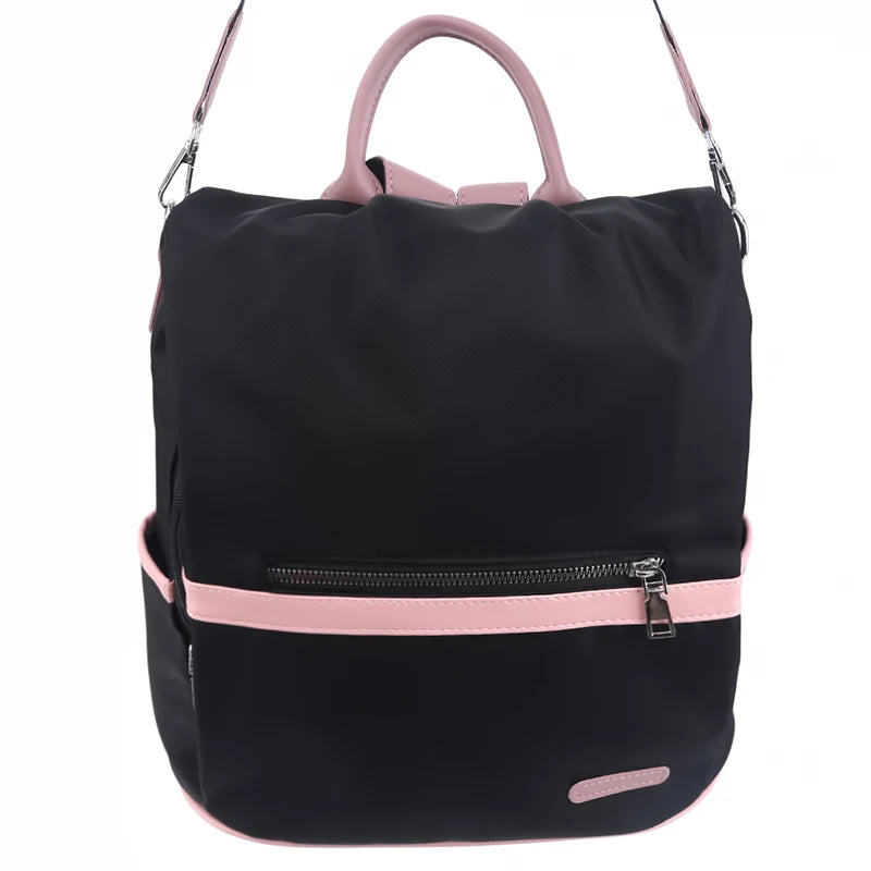 Casual Oxford Backpack Women Black Waterproof Nylon School Bags For Teenage Girls High Quality Fashion Travel Tote Packbag