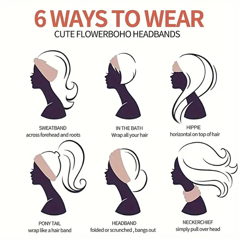 Wide Elastic Headband Hairband Pilates Yoga fitness Running Cycling Sweatband Turban Makeup Hair Hoop Makeup Headwrap for Women