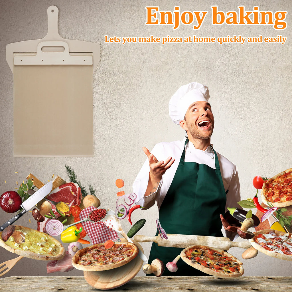 Sliding Pizza Shovel Dough Tray Pizza Board Paddle for Home Kitchen Oven Baking Non-Stick Pizza Spatula Cake Dessert Glide Plate