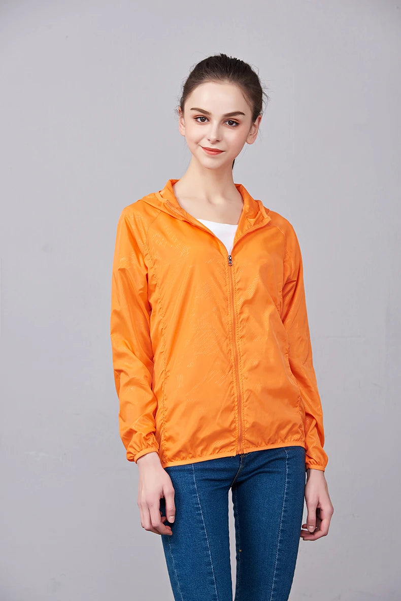 LNGXO Men Women Waterproof Jacket Quick Dry Hiking Camping Windbreaker Unisex Trekking Fishing Rain Coat Outdoor Anti UV Clothes