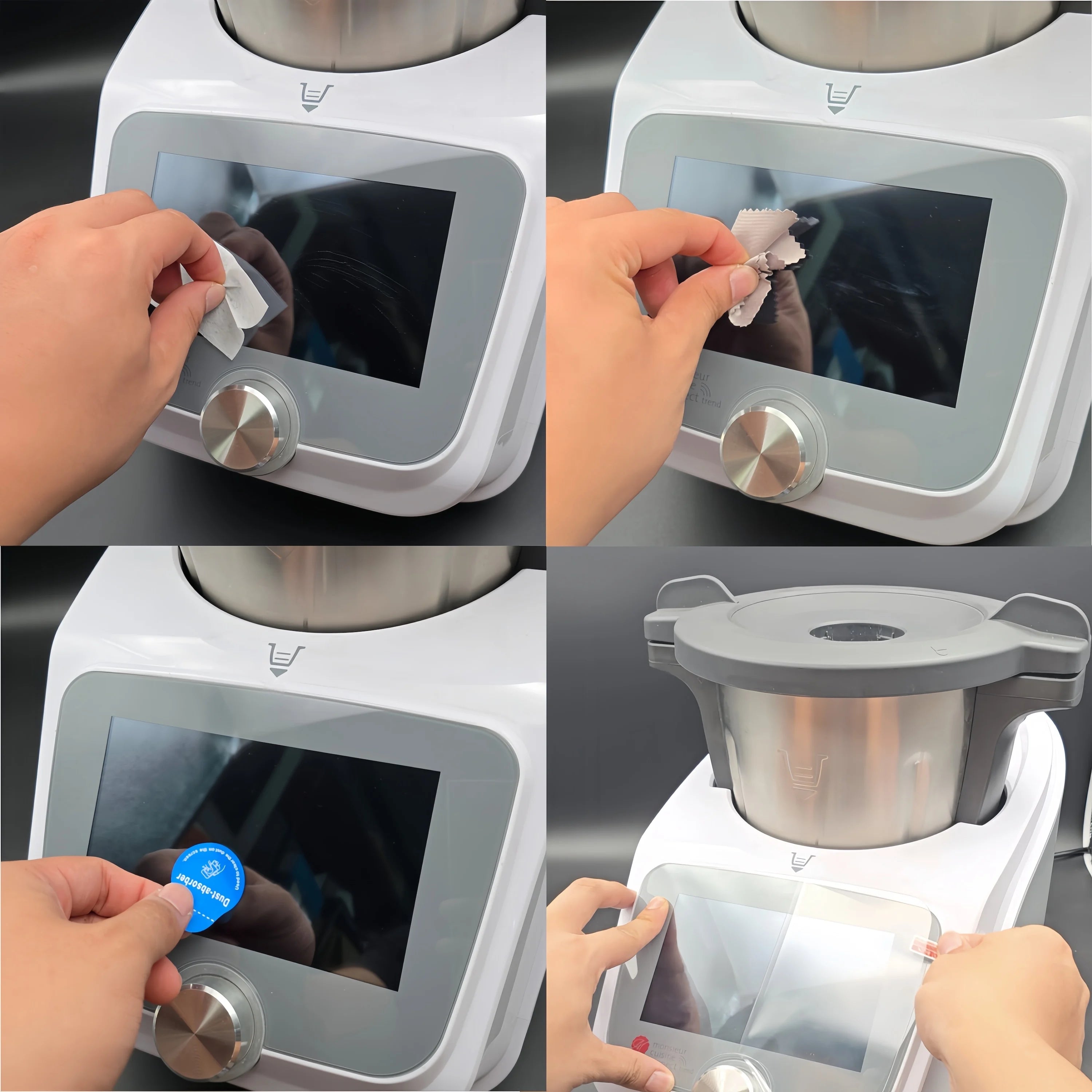 1PC Fits Monsieur Cuisine Smart/Connect/Trend Screen Protector - High-Alumina Tempered Glass Blender Accessories Kitchen Film