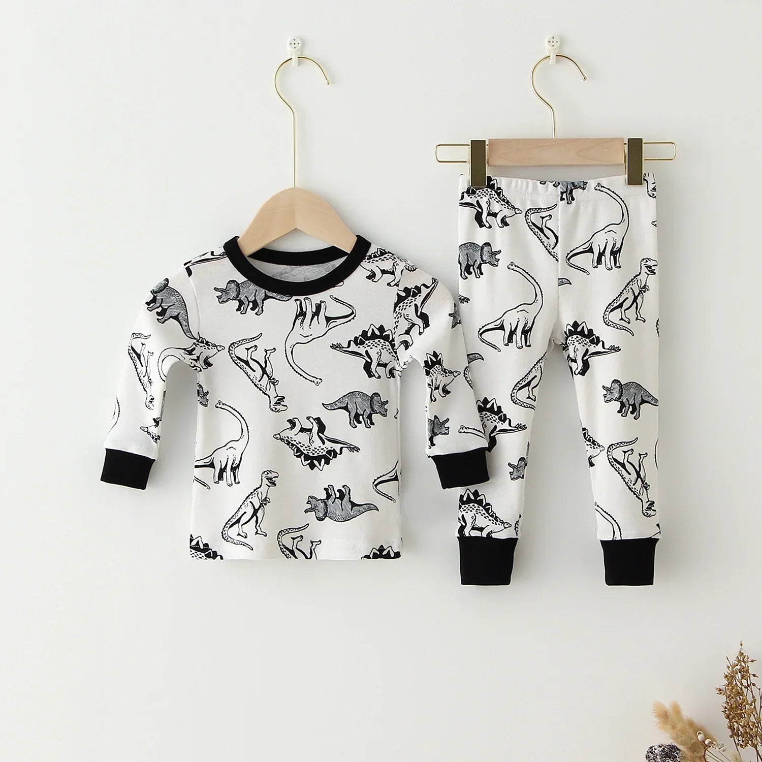 Children Pajamas Set Baby Suit Kids Clothes Toddler Boys Girls Clothing Soft Cotton Kids Tops Shirts Pants Home Kids Pajama