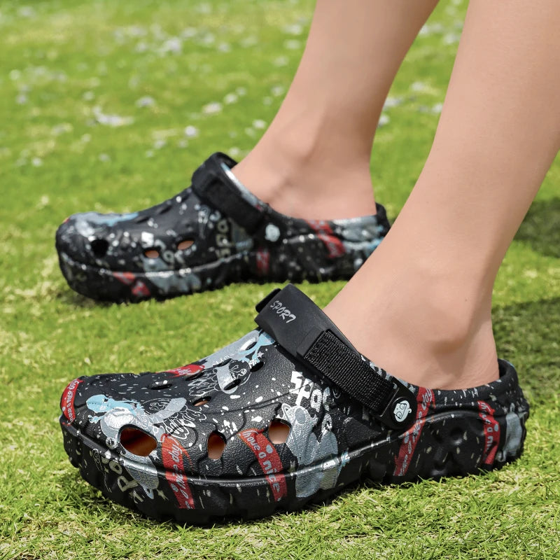 Summer Slippers Men Clogs Platform Male Beach Sandals Outdoor Casual Non-slip Footwear Men Sandals Leisure Shoes