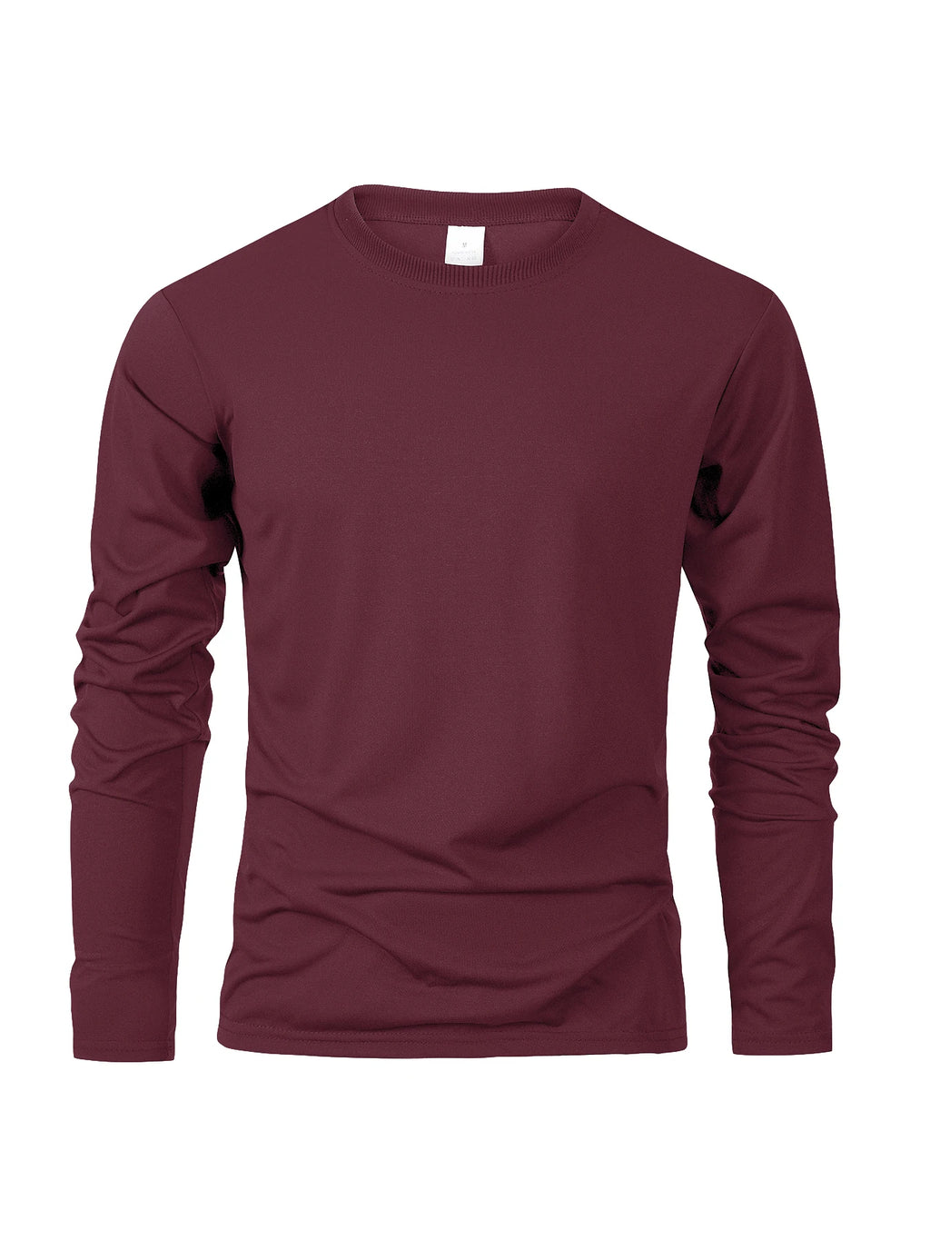 Spring Autumn Men‘s T-shirts Long Sleeve Casual Tops Solid Color High Quality Black T-Shirt Classic Men Clothing