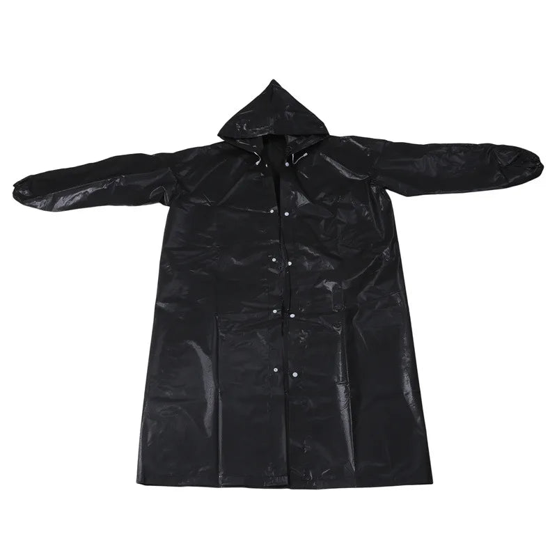 3 in 1 Waterproof Adult Long Raincoat Women Men Rain Coat Jacket Hooded Poncho for Outdoor Hiking Travel Fishing Rainwear Suit