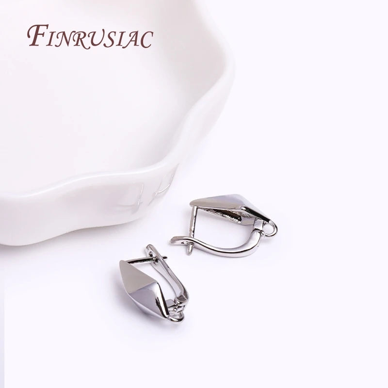DIY Earring Accessories 18K Gold Plated Earwires Fastener Earring Hooks Clasps For Women Tassel / Pearl Drop Earrings Findings