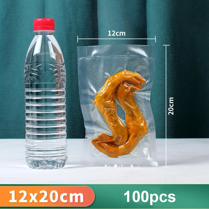 Vacuum Packaging Bag Food Vacuum Sealer Bags 100pcs Vacuum Bags for Food BPA-Free Vacuum Sealing Bags Food Storage Packaging Bag
