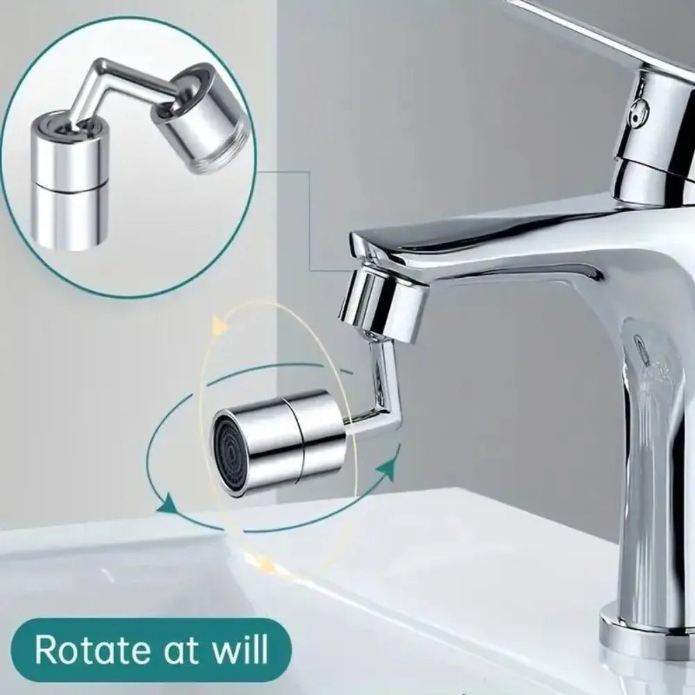 ABS Universal 720 Degree Rotating Faucet Extender Adapter Splash Proof Kitchen Bathroom Single Mode  Nozzle for Water Saving