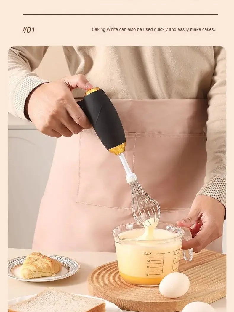 Electric mixer, milk frother, handheld egg beater, portable beverage coffee machine, cake cream machine, kitchen batter mixer