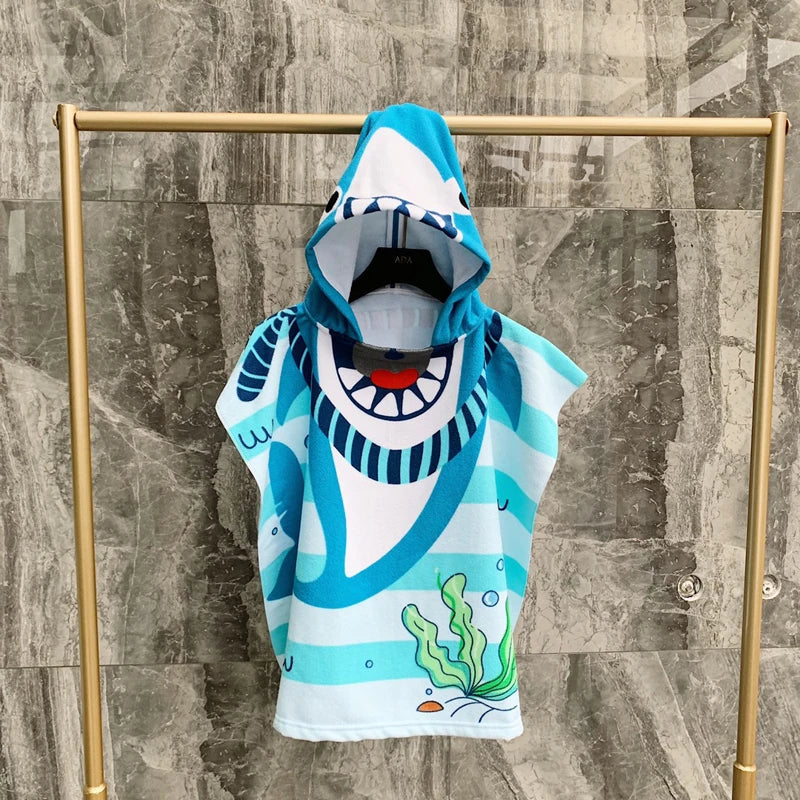 Unicorn Bathrobes for Children Baby Kids Cartoon Beach Towels Kids Bath Stuff Poncho Toddler Newborn Wrap Blanket Baby Bath Robe
