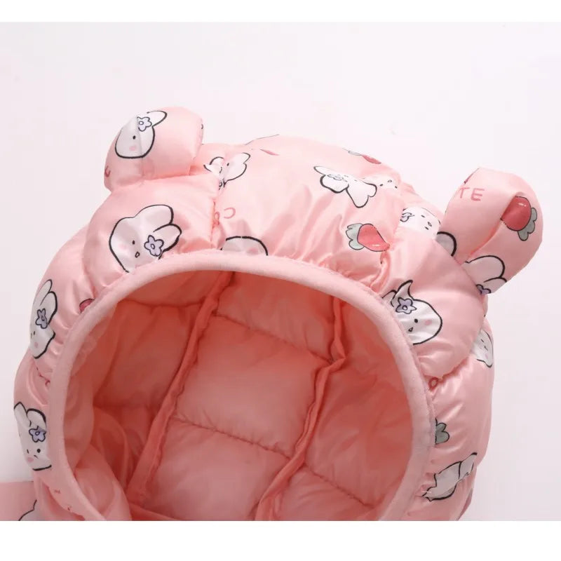 New Autumn Winter Coats Children Cartoon Cotton Down Jacket Kids Cute Casual Fashion Outerwear Boys Girls Print Clothing