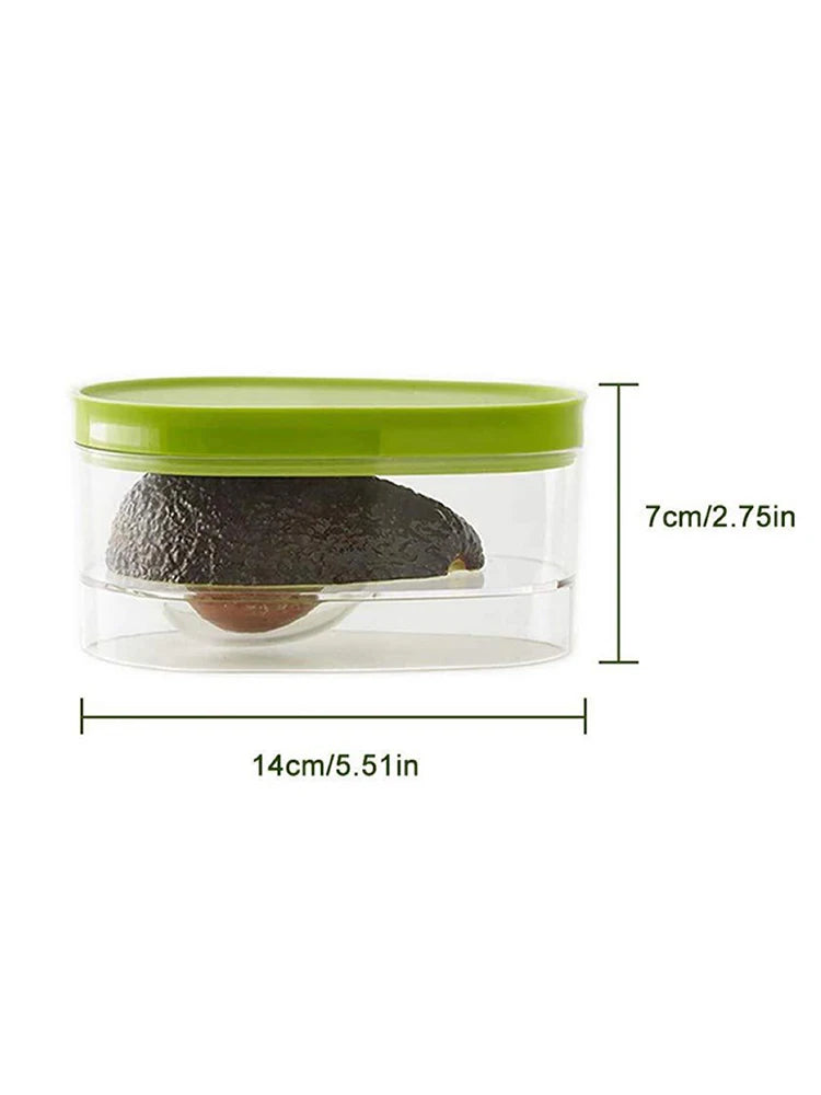 Avocado Food Storage Box Space Saver Plastic Fruit Container for Home Tool Kitchen Crisper Vegetable Organizer Bag