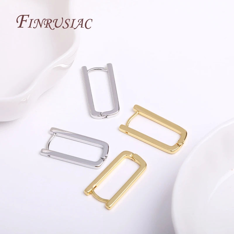 DIY Earring Accessories 18K Gold Plated Earwires Fastener Earring Hooks Clasps For Women Tassel / Pearl Drop Earrings Findings