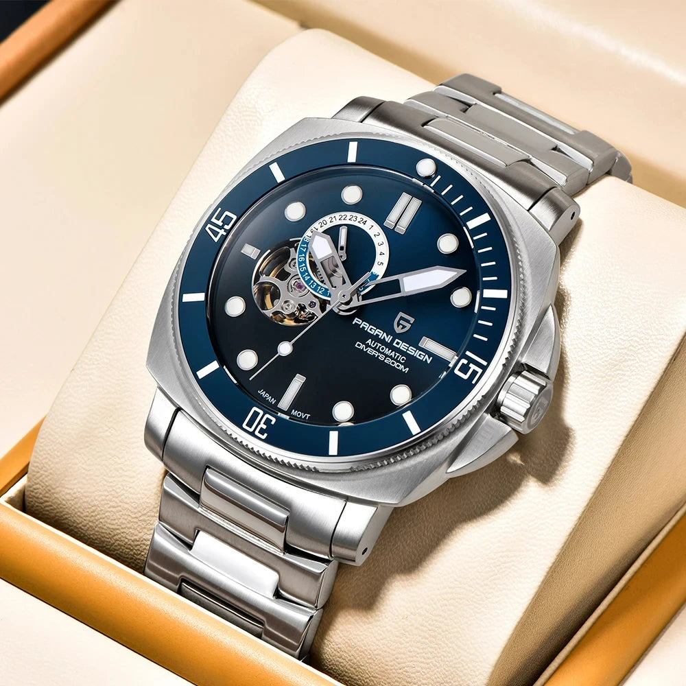PAGANI DESIGN Men's Watches 2026 New Mechanical Automatic Watch For Men 200M Diving Top Brand Luxury Wristwatch Stainless Steel