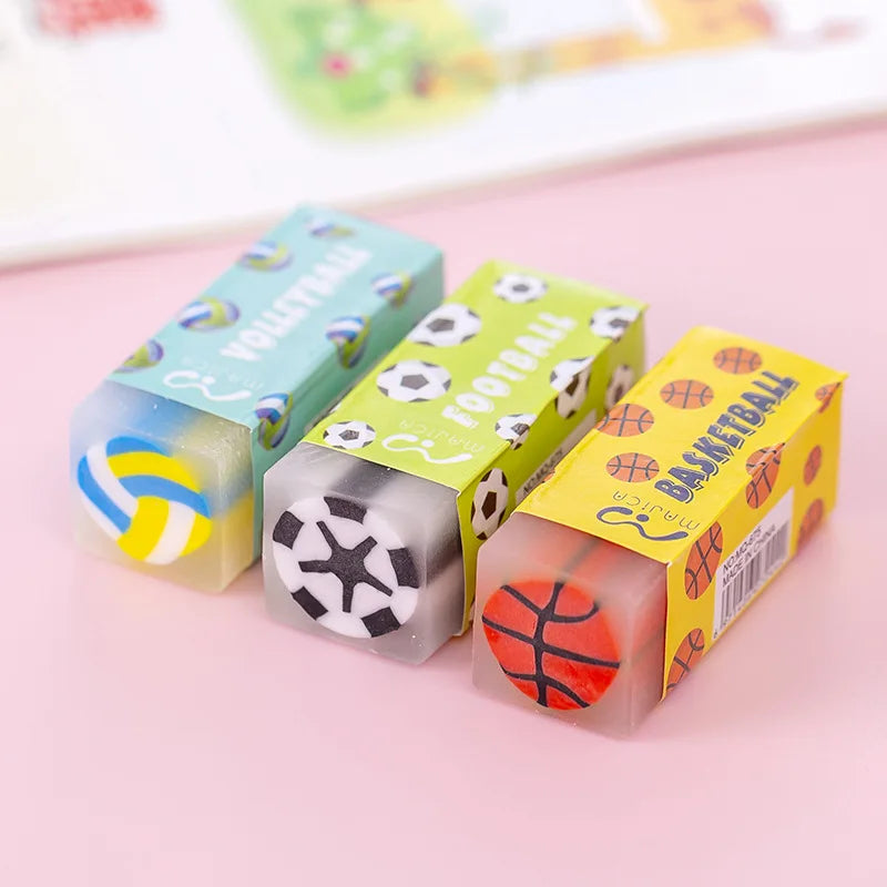 Cute Fruit Eraser, Jelly Pencil Eraser for Kids, Animal Food Fun Pets Pencil Rubber Eraser with Sweet Smell