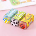 Cute Fruit Eraser, Jelly Pencil Eraser for Kids, Animal Food Fun Pets Pencil Rubber Eraser with Sweet Smell