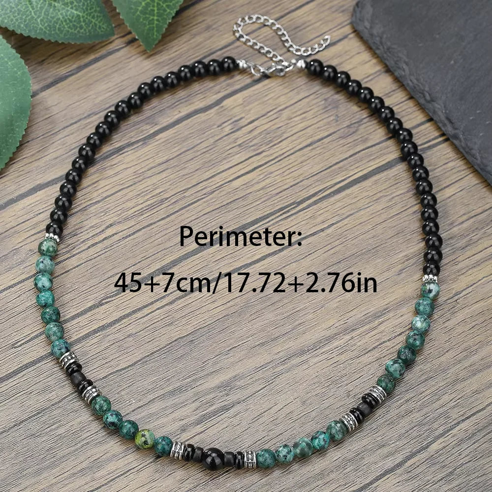 1PC Fashion Vintage Ethnic Wooden Beaded Necklace for Men Hippie Necklace Man Tribal Jewelry