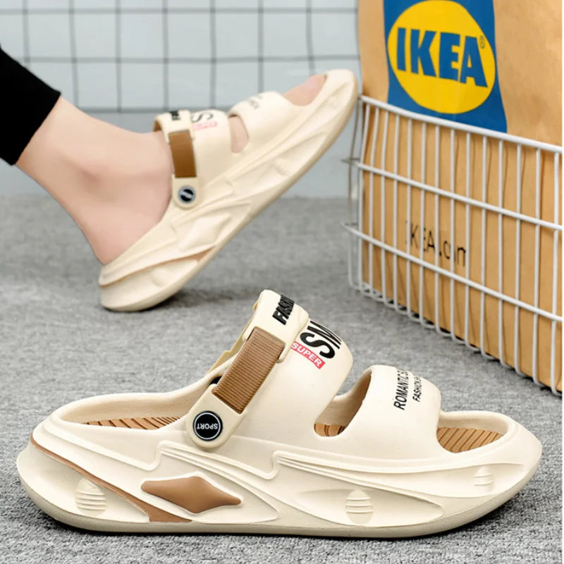 Men's Sandals Platform Slippers Men Outdoor Casual Shoes Comfortable EVA Soft Garden Shoes Women Fashion Beach Sandals Sandały