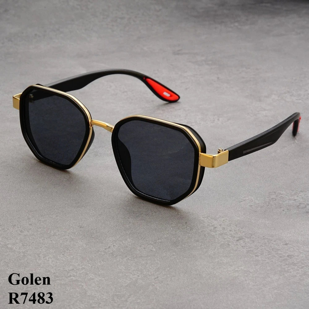Designer  Vintage outdoor sunglasses Men Round Fashion Plastic Titanium High Quality Sun Glasses Man UV Protection glasses woman