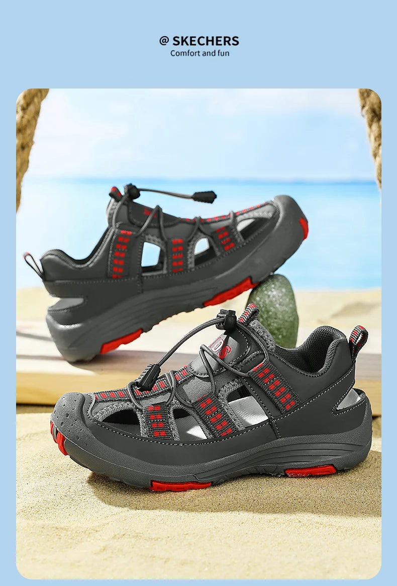 Boys Outdoor Sandals Brand Children Breathable Summer School Sports Shoes New Children's Soft Non-slip Beach Sandals Size 30-39
