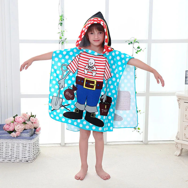 Unicorn Bathrobes for Children Baby Kids Cartoon Beach Towels Kids Bath Stuff Poncho Toddler Newborn Wrap Blanket Baby Bath Robe
