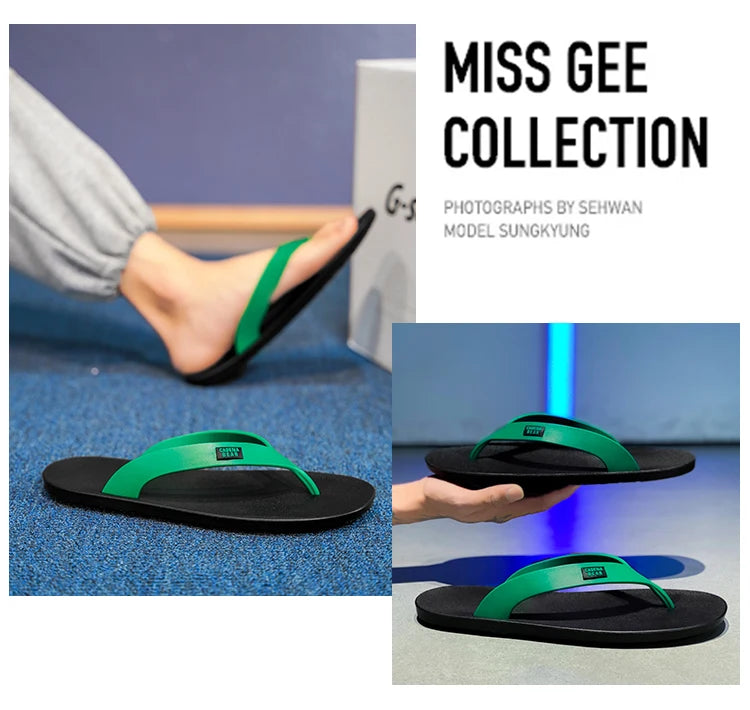Mens Hot Sale Mixed Colors Flip Flop Summer Men's Waterproof Shoes New Male Anti-Slip Slippers Outdoor Men Light Beach Sandals