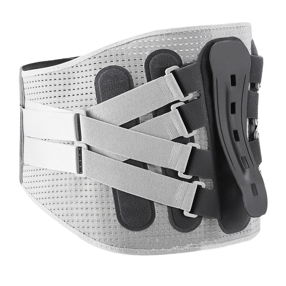 Adjustable Waist Support with Ergonomic Lumbar Pad for Spinal Alignment Sciatica Scoliosis and Herniated Discs - for Men & Women