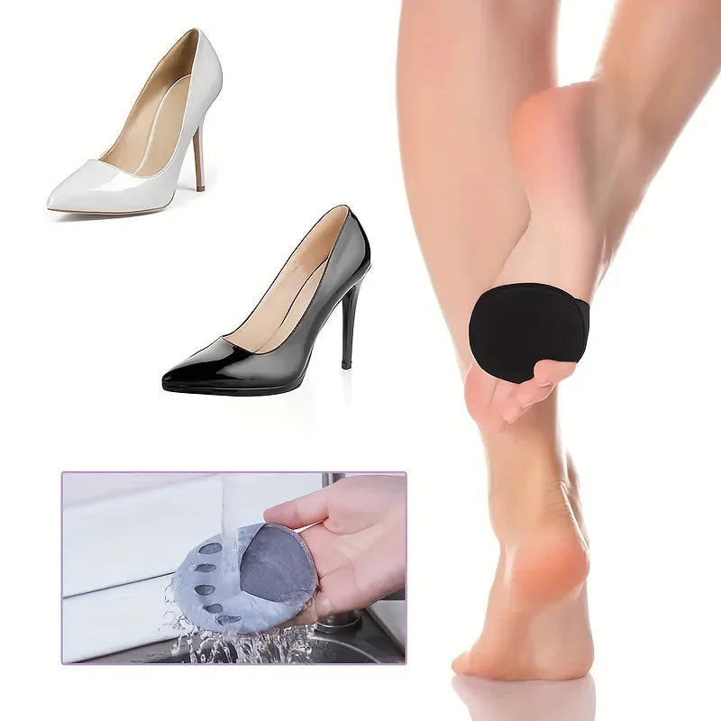 Ball of Foot Cushions Honeycomb Fabric Metatarsal Pads Invisible Socks Pads for Women and Men Reusable Forefoot Pads