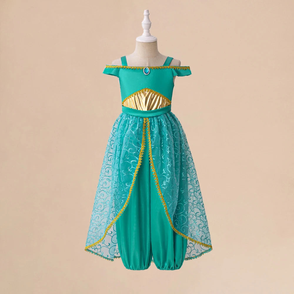 Girl Exotic Sequin Dress Kids Fashion Party Dresses Girl Beading Tulle Tutu Gown Children Holiday Clothes Summer Holiday Costume