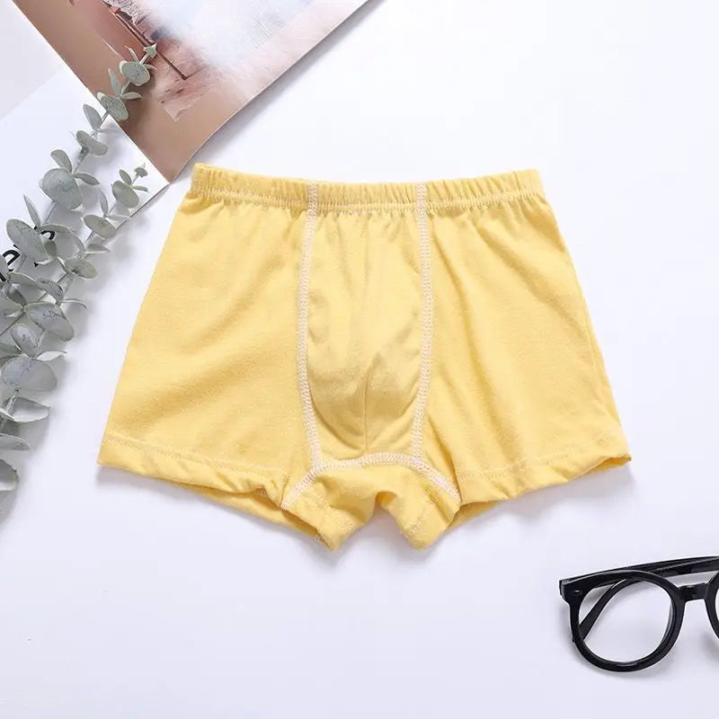 6pc Boys Boxer Solid Underwear Baby Panties Briefs Kids Panties for Children 2-10Years