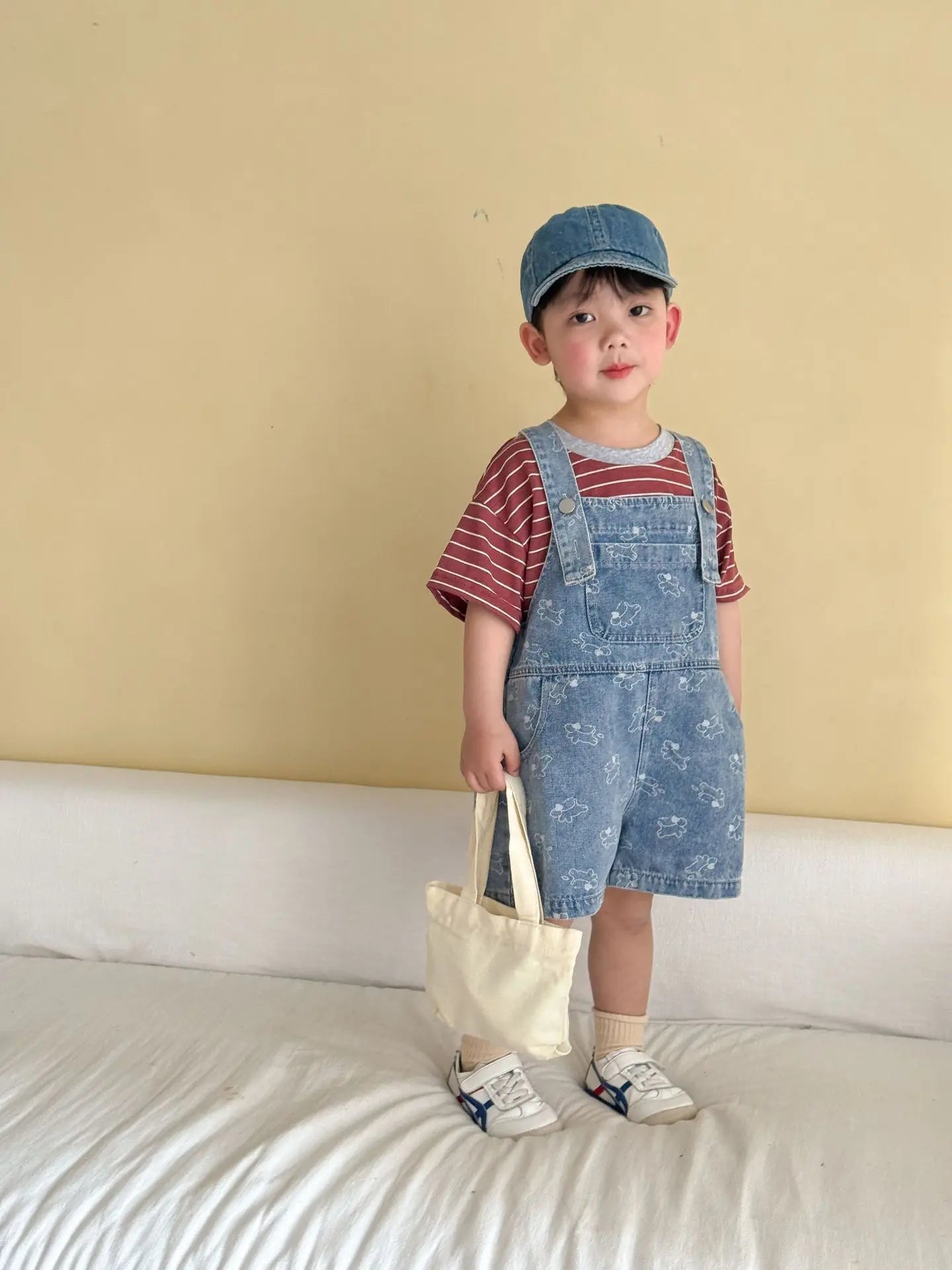 2026 Summer New Children Denim Overalls Boys Strap Jeans Girls Jeans Sling Dress Cute Kids Brother Sister Outfits Baby Clothes
