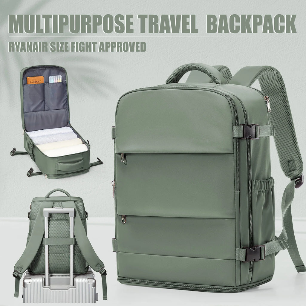 Travel Backpack for Women Men, Ryanair Backpack 40x30x20 Cabin Airplane Luggage EasyJet 45x36x20 Backpack Business Laptop Bag