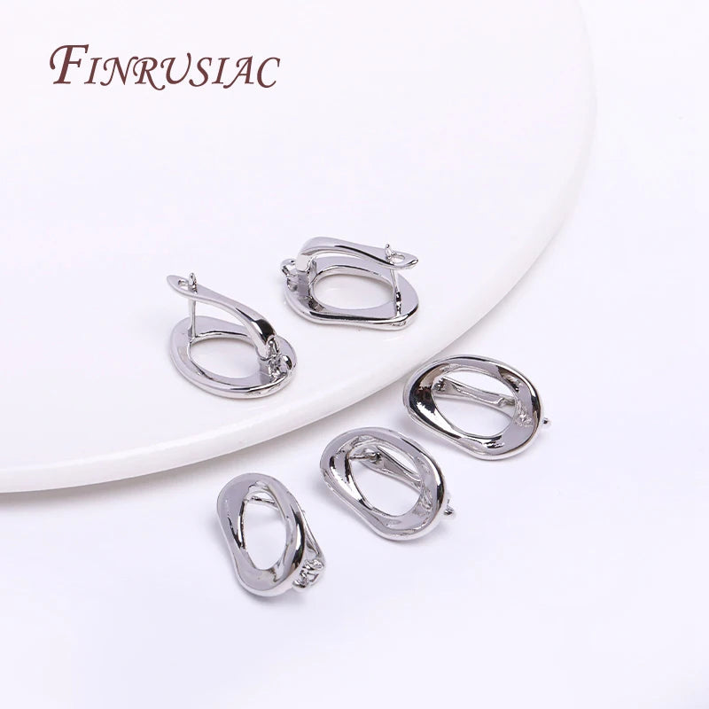 DIY Earring Accessories 18K Gold Plated Earwires Fastener Earring Hooks Clasps For Women Tassel / Pearl Drop Earrings Findings