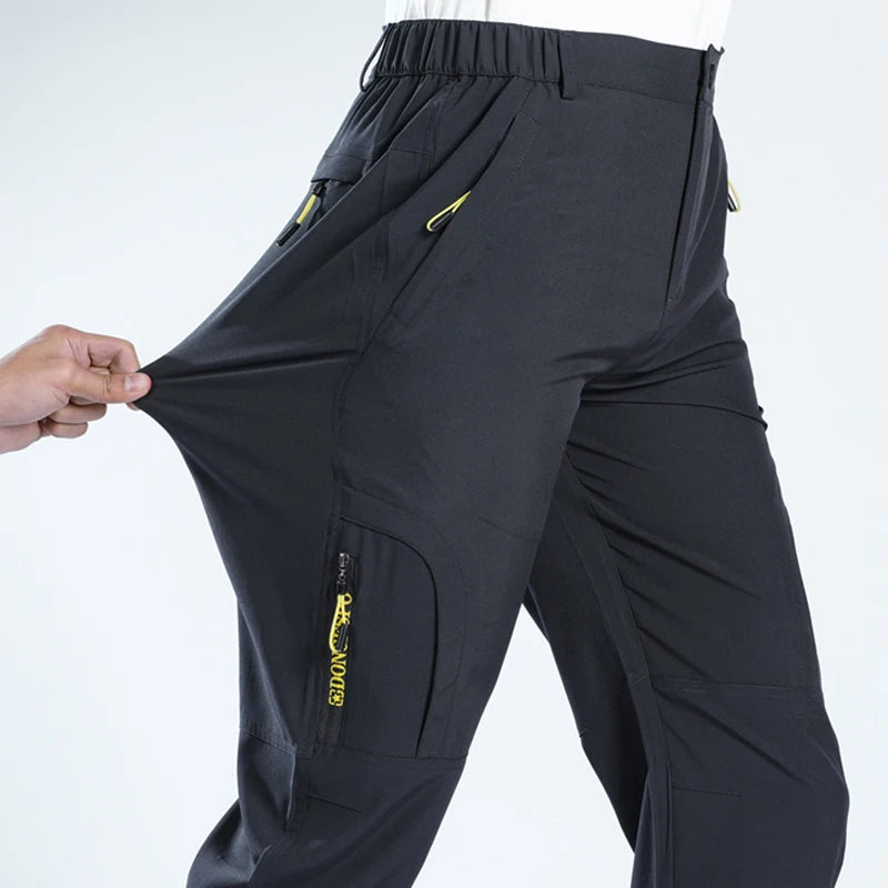 Summer Outdoor Sports Pants Men Women Hiking Camping Trousers Quick Dry Stretch Tactical Pants Lightweight Trekking Pants XL-5XL