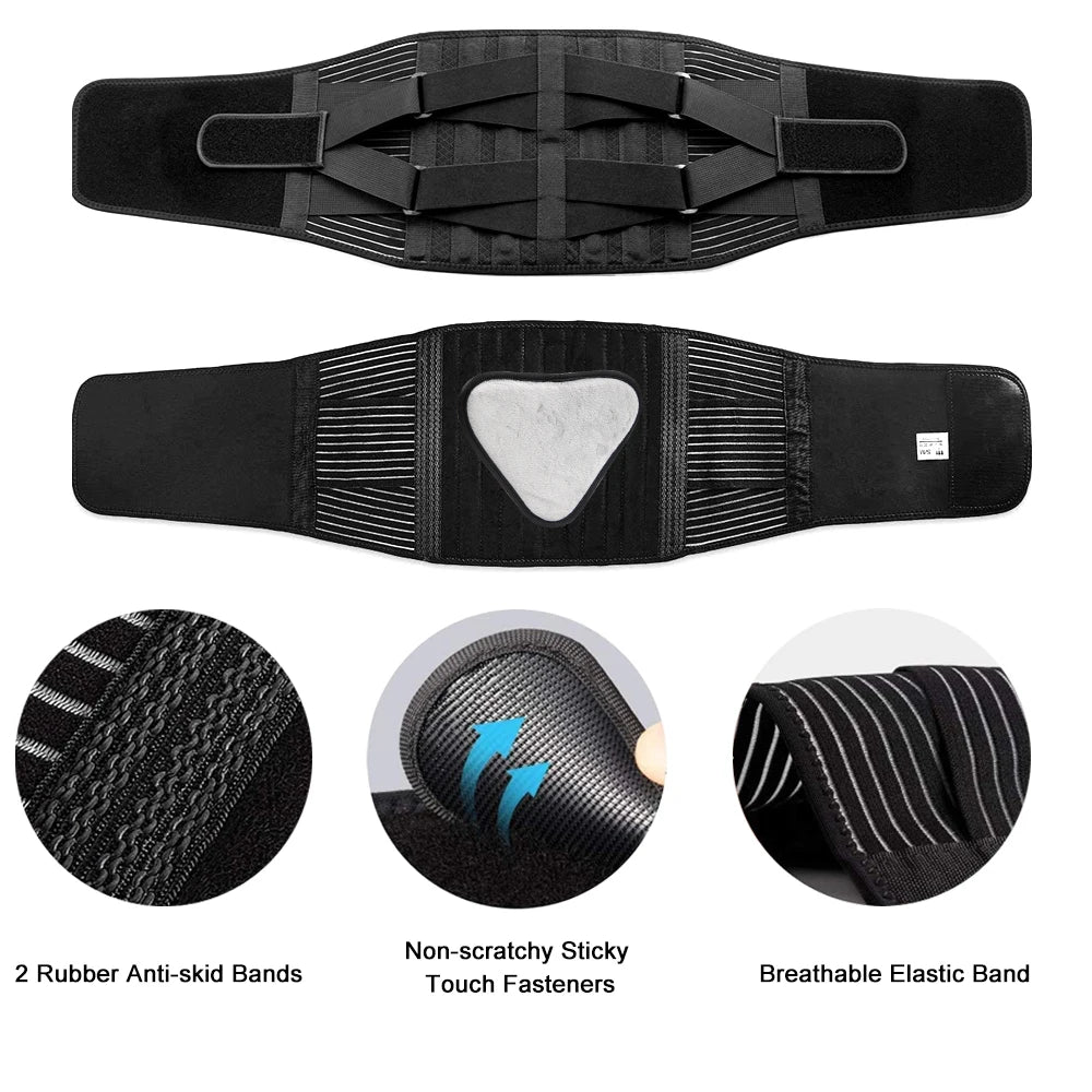 1PCS Back Brace for Lower Back Pain for Women Men with Lumbar Pad - Back Support Belt with 7 Stays for Heavy Lifting,Sciatica