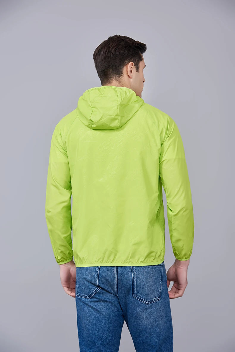 LNGXO Men Women Waterproof Jacket Quick Dry Hiking Camping Windbreaker Unisex Trekking Fishing Rain Coat Outdoor Anti UV Clothes