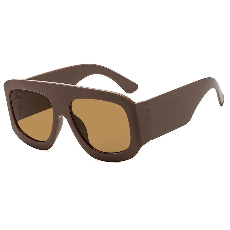 New Vintage exaggeration Square Sunglasses Women Men Rectangle Sun Glasses Female Eyewear Sunglasses Male Female Eyeglasses
