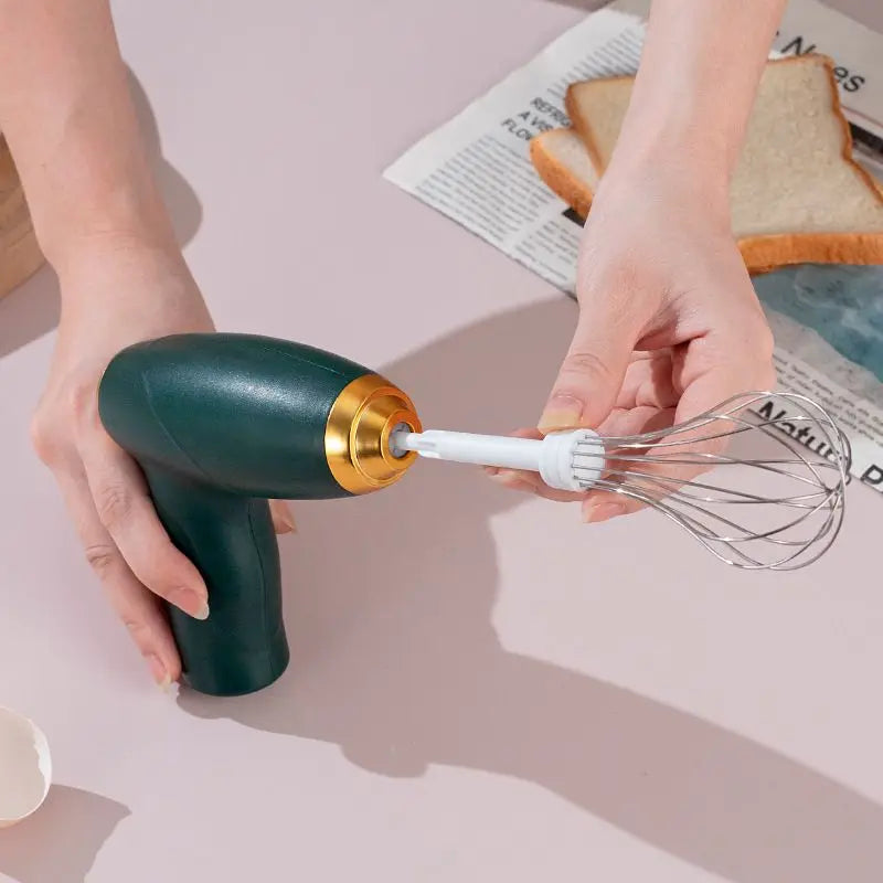 Electric mixer, milk frother, handheld egg beater, portable beverage coffee machine, cake cream machine, kitchen batter mixer