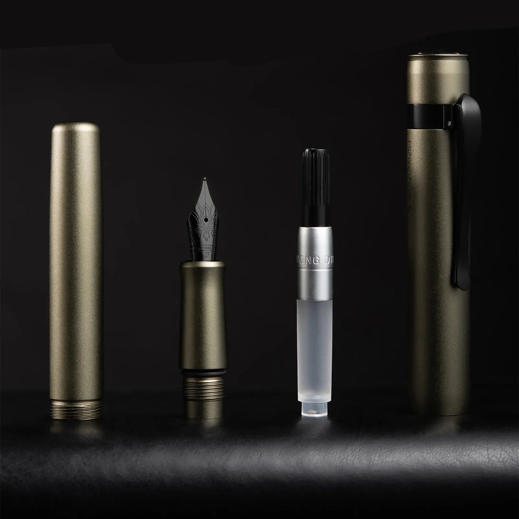Hongdian M2 Fountain Pen Mini Black Forest Metaverse design EF F Nib School Office Supplies Writing Stationery High quality gift