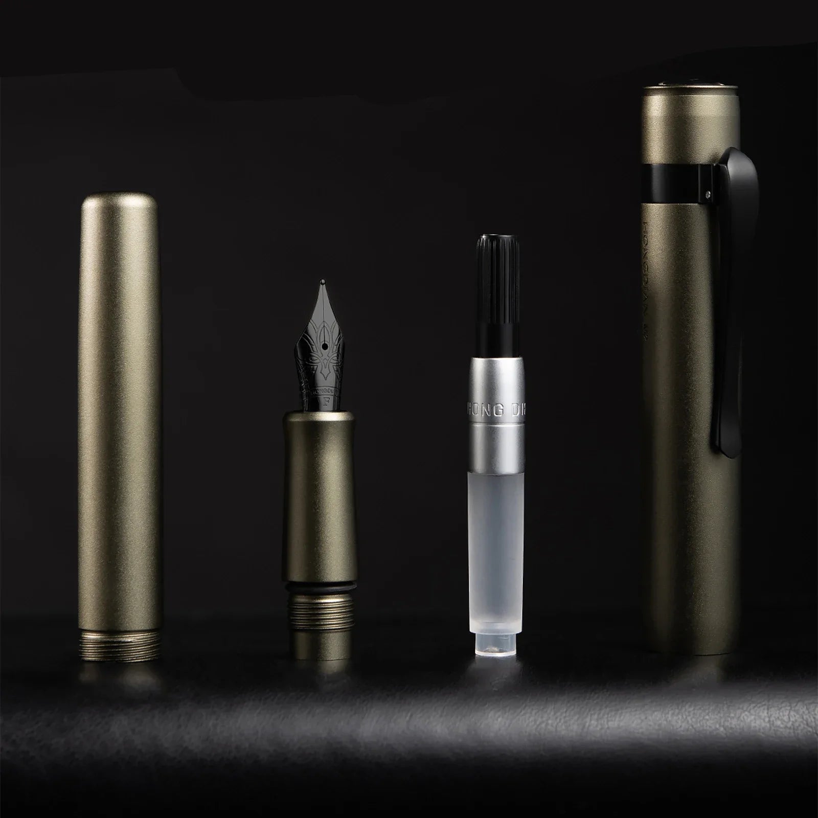 Hongdian M2 Fountain Pen Mini Black Forest Metaverse design EF F Nib School Office Supplies Writing Stationery High quality gift