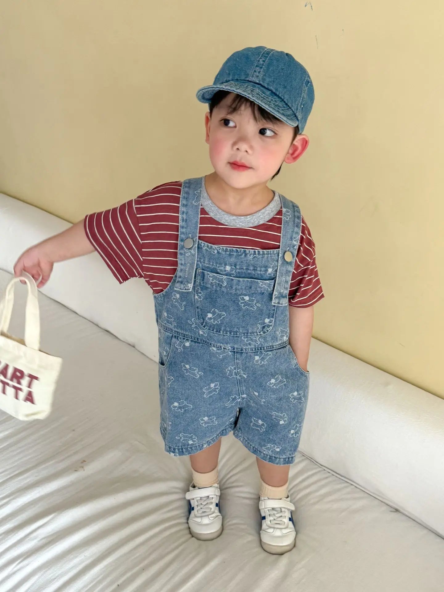 2026 Summer New Children Denim Overalls Boys Strap Jeans Girls Jeans Sling Dress Cute Kids Brother Sister Outfits Baby Clothes