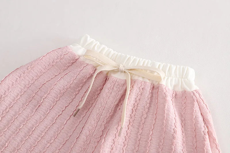 2025 New Summer Baby Girls Clothes Children Cotton T Shirt Shorts 2Pcs/Set Toddler Clothing Infant Fashion Costume Kids Suits