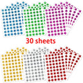 6 Colors Holographic Star Reward StickersFoil Sparkly Star Stickers For Kids Behavior Chart, School Classroom Student Teacher Su
