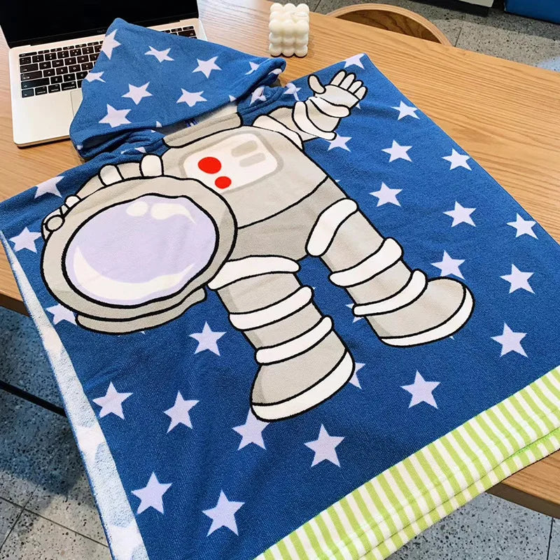 Unicorn Bathrobes for Children Baby Kids Cartoon Beach Towels Kids Bath Stuff Poncho Toddler Newborn Wrap Blanket Baby Bath Robe