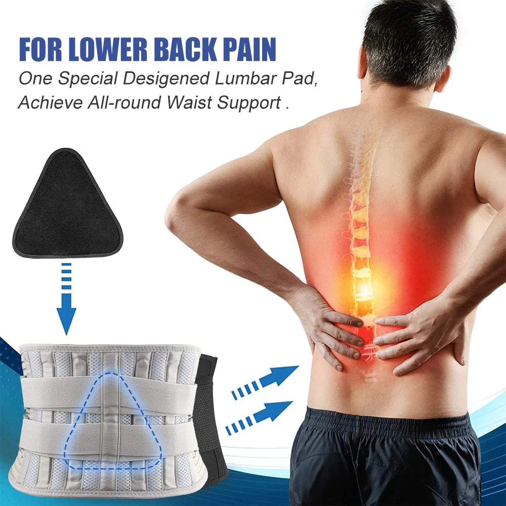 1PCS Back Brace for Lower Back Pain for Women Men with Lumbar Pad - Back Support Belt with 7 Stays for Heavy Lifting,Sciatica