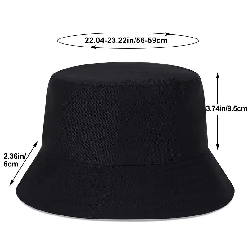Unisex N86 Label Personality Pu Leather Bucket Hats Fishermen Caps Outdoor Casual Cap Sunscreen Hat