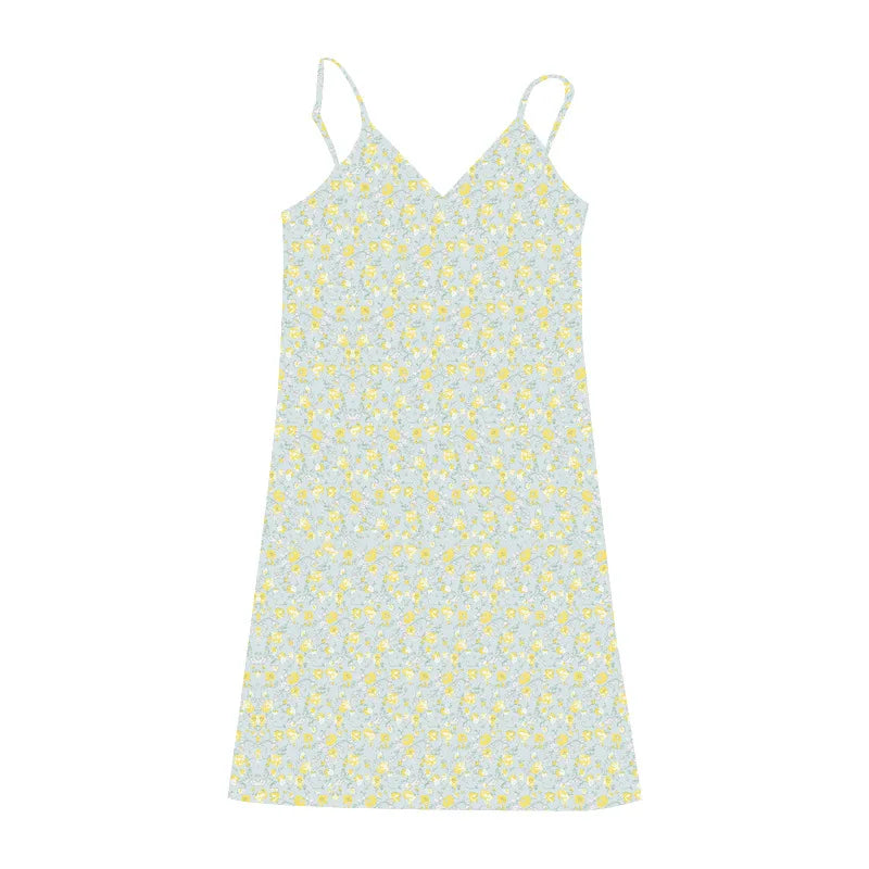 Y2K Vintage Floral Cross Cami Dress Women Slim Sleeveless V-Neck Summer Sexy Cute Backless Patry Black Mini Korean Dresses Woman